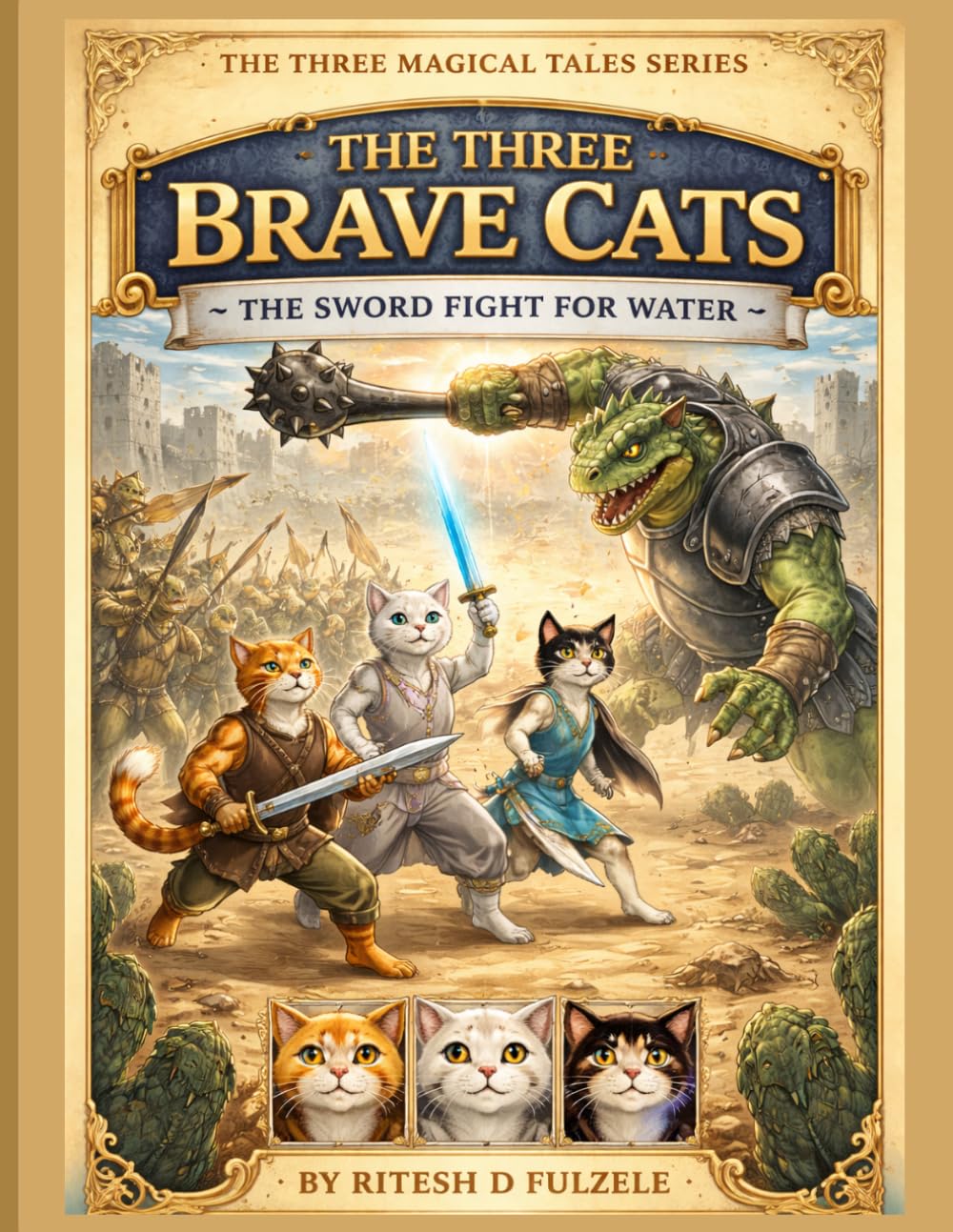 The three brave cats THE SWORD FIGHT FOR WATER: THE THREE MAGICAL TALES SERIES
