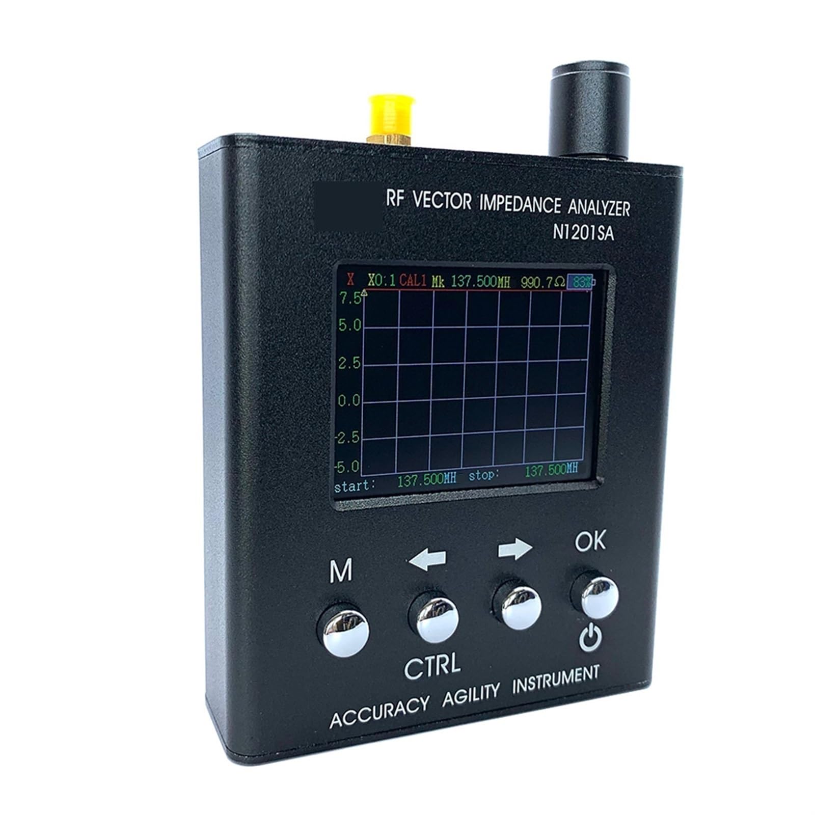 Analizador de Redes vectoriales Analizador De Antena De Espectro RF, 140M-2,7G, Impedancia De Precisión, Herramientas De Prueba De Pantalla TFT De 2,4 Pulgadas