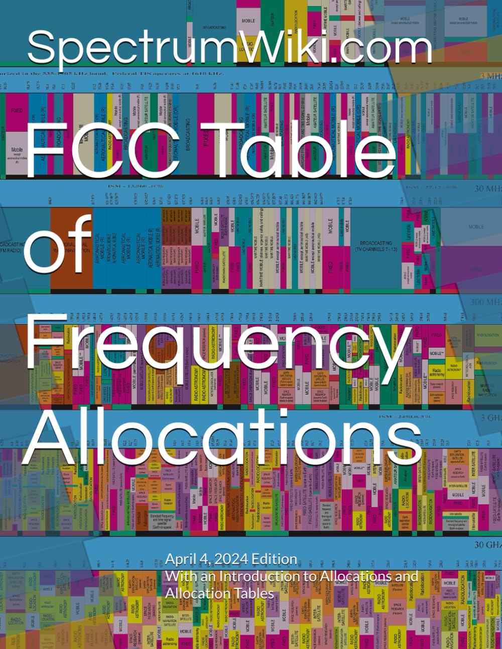 FCC Table of Frequency Allocations: With an Introduction to Allocations and Allocation Tables