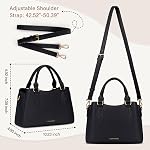 RAINSMORE Purses for Women Leather Handbags Small Top-Handle Bag Waterproof Hand Bags for Womens Ladies Satchel bags