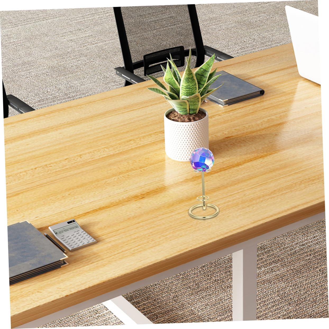 Crystal Scepter Energy Stone Display Stand Iron Holder Pedestal