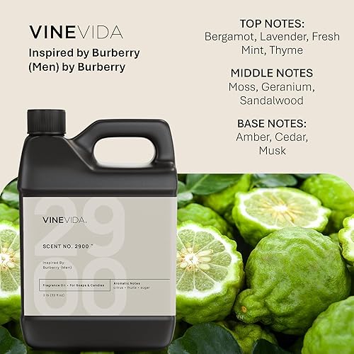 Miniatura 55 de VINEVIDA Aceite aromático n.º 4800 inspirado en un millón de hombres para fabricación de velas y jabón, fabricado en Estados Unidos