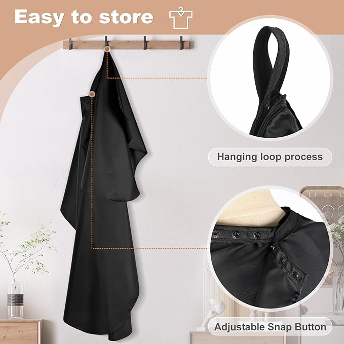 Stylish Medium Haircuts: Professional Barber Cape for Salon & Home Use