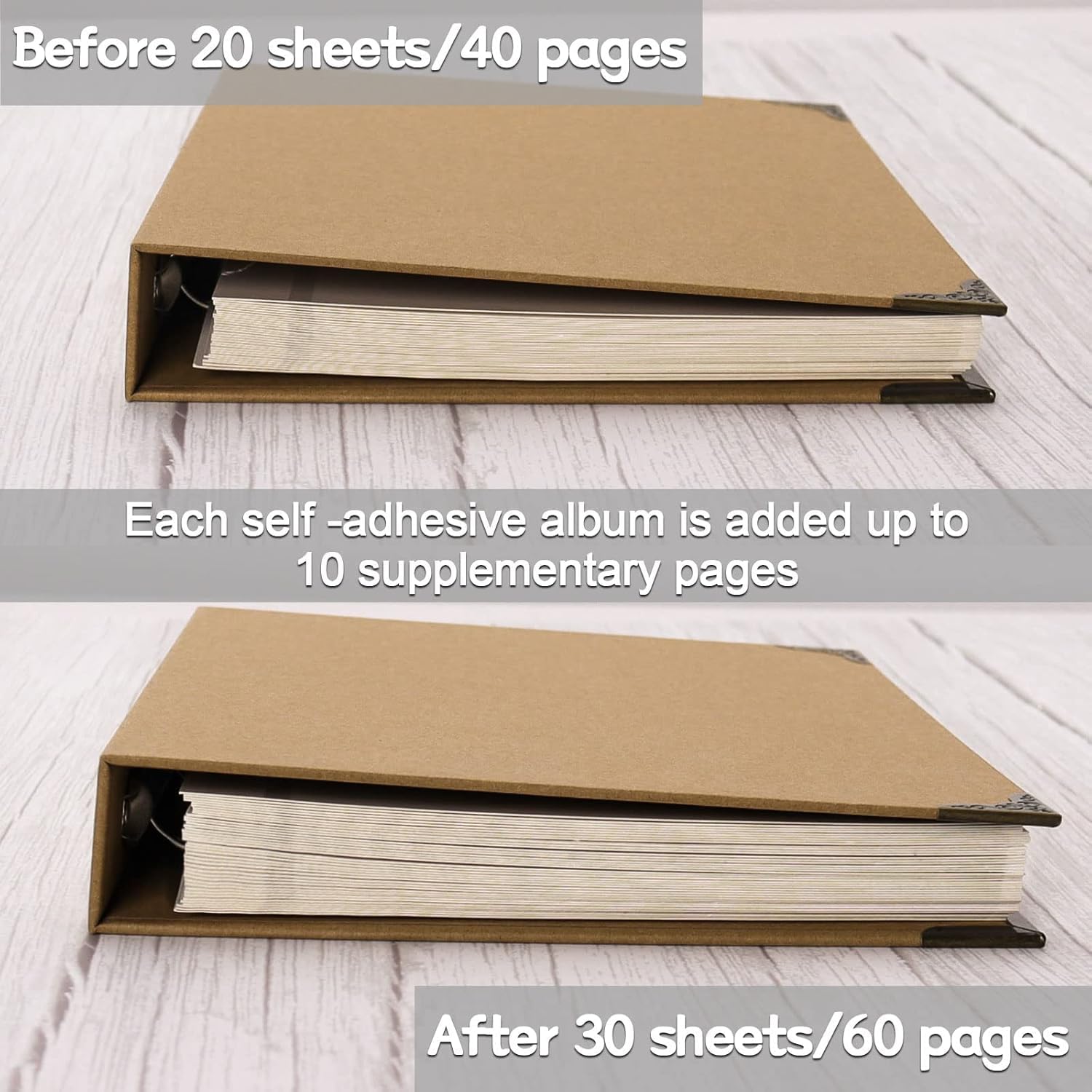 Refill Pages For 3-Ring Binder Photo Album - Self-Adhesive, Holds 2x3 To 8x10 Photos, Recipes, Refill Pages For 3-Ring Binder Photo Album - Self-Adhesive, Holds 2x3 To 8x10 Photos, Recipes,