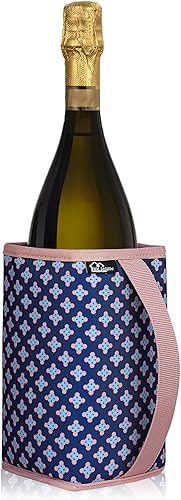 WK IEASON Fundas enfriadoras de vino estándar, funda aislante de champán portátil, cubierta enfriadora de cerveza, mantiene el vino y el champán