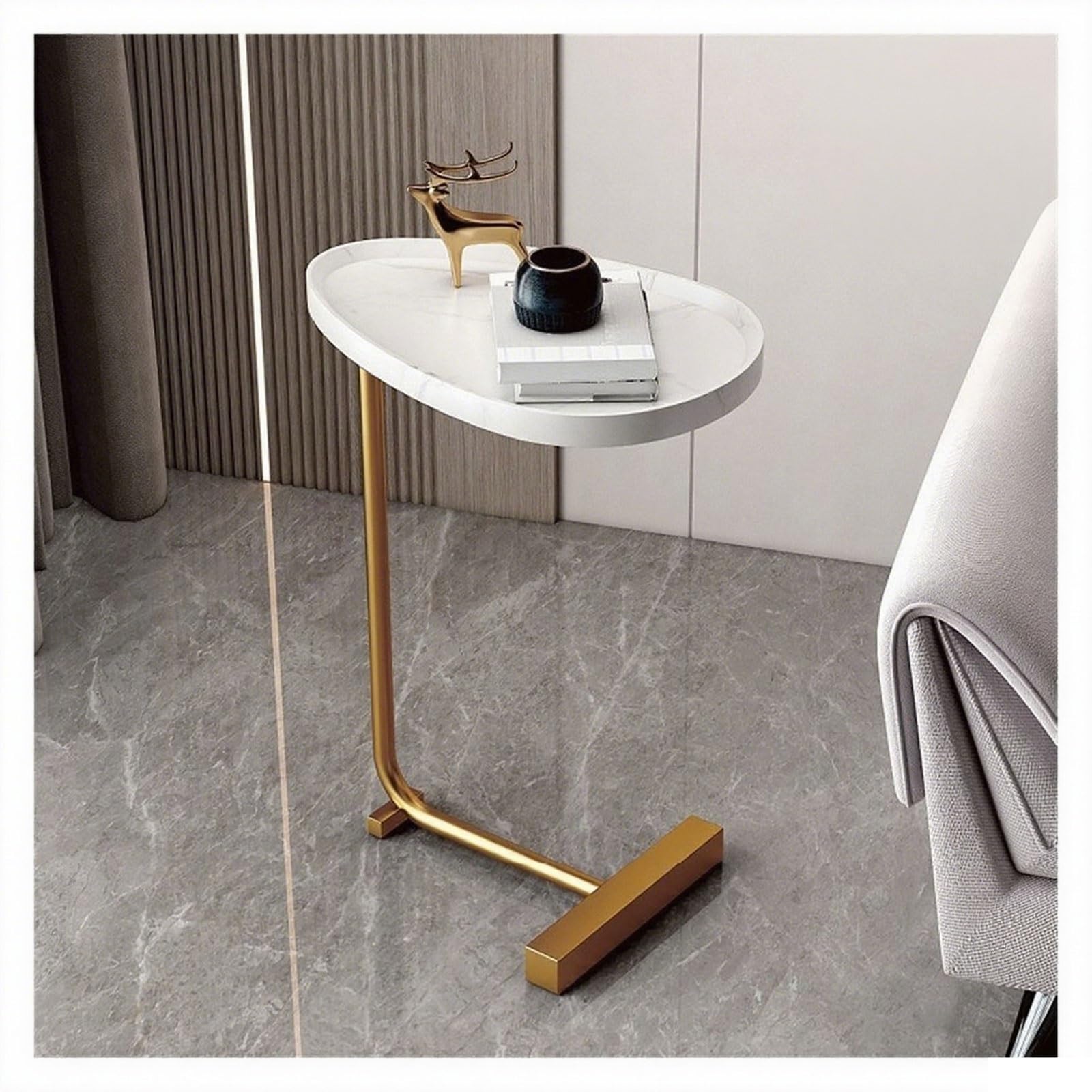 Meuble d'appoint canapé et petite table basse ronde style moderne pour salon