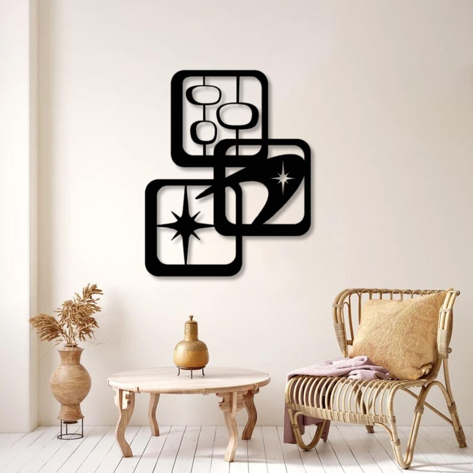 Amazon.com: Mid Century Modern Metal Wall Art, Mid Century