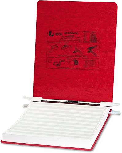 ACCO PRESSTEX Cubiertas con ganchos, sin estallar, hojas de 9 1/2" x 11", rojo ejecutivo (54119)