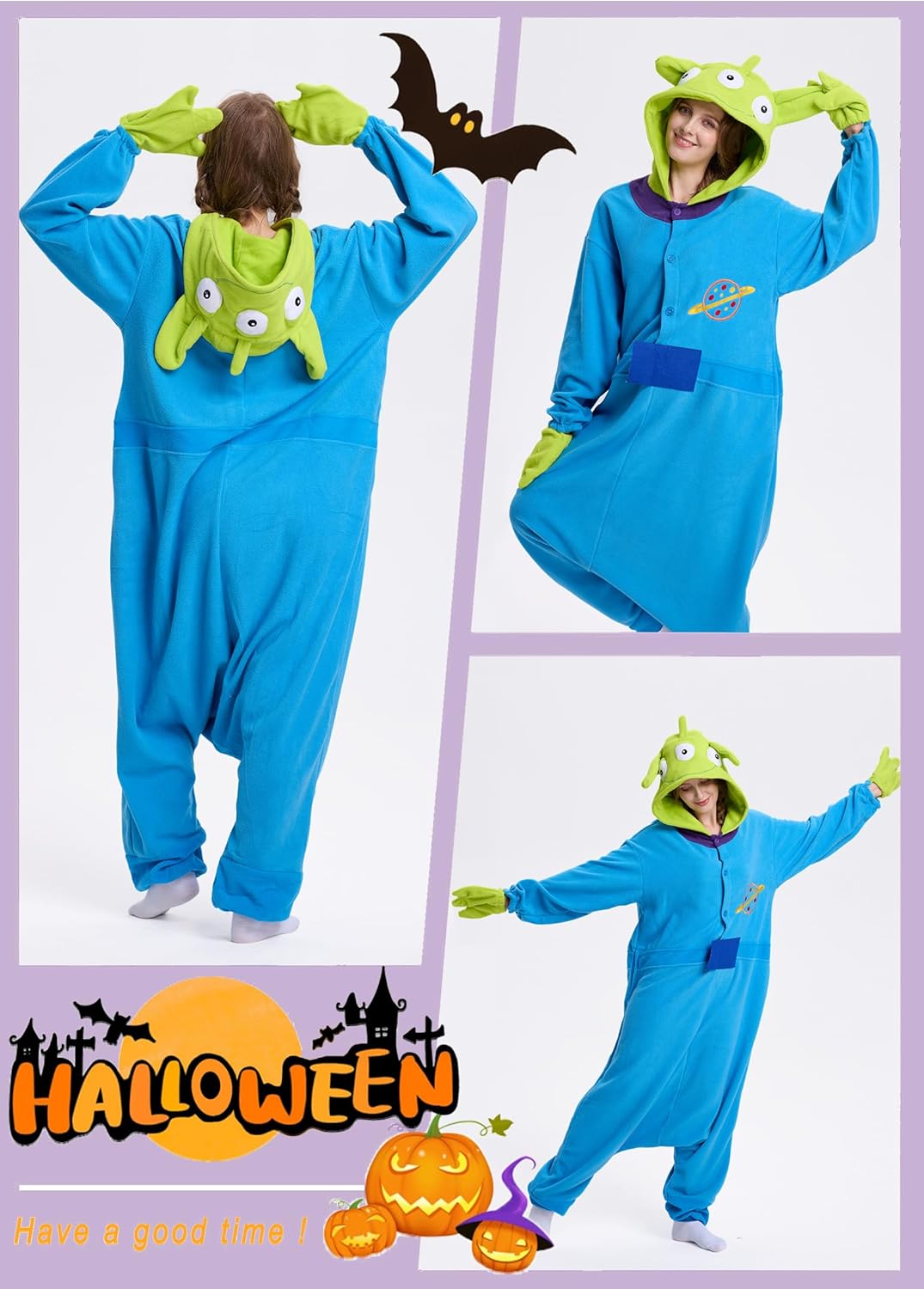 Adult Animal Onesie Pajamas,Halloween Costumes Cosplay Sleepwear for Women Man Teens - Image 4