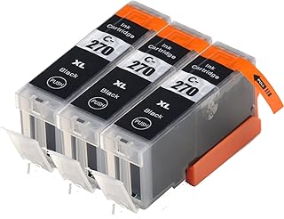 Zulu Inks® Compatible Ink Cartridge Replacement for PIXMA , PGI-270 , PGI-270XL 3 Big Black for Use with PIXMA MG5720, PIXMA MG5721, PIXMA MG5722, PIXMA MG6820, PIXMA MG6821, PIXMA MG6822, PIXMA MG7720. Ink Cartridges for Inkjet Printers. PGI-270XLPGBK © Zulu Inks