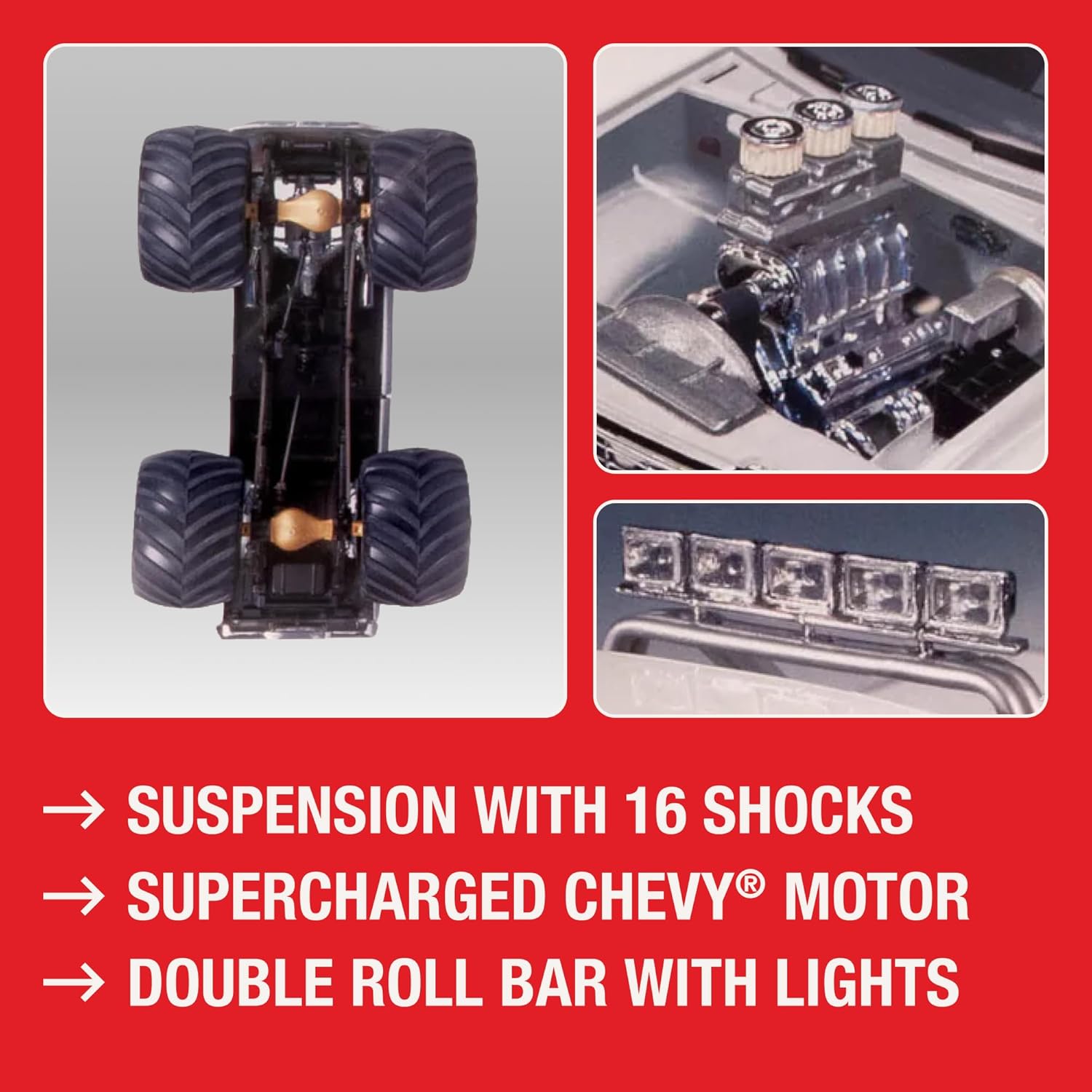 AMT USA-1 Chevy Silverado Monster Truck 1:25 Scale Model Kit