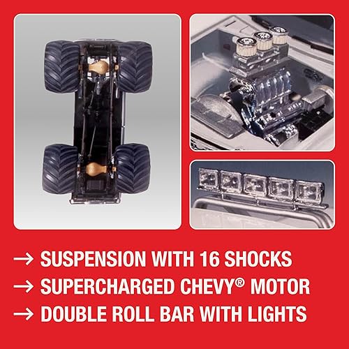 Miniatura 3 de AMT USA-1 Chevy Silverado Monster Truck 1:25 Kit de modelo a escala 1:25