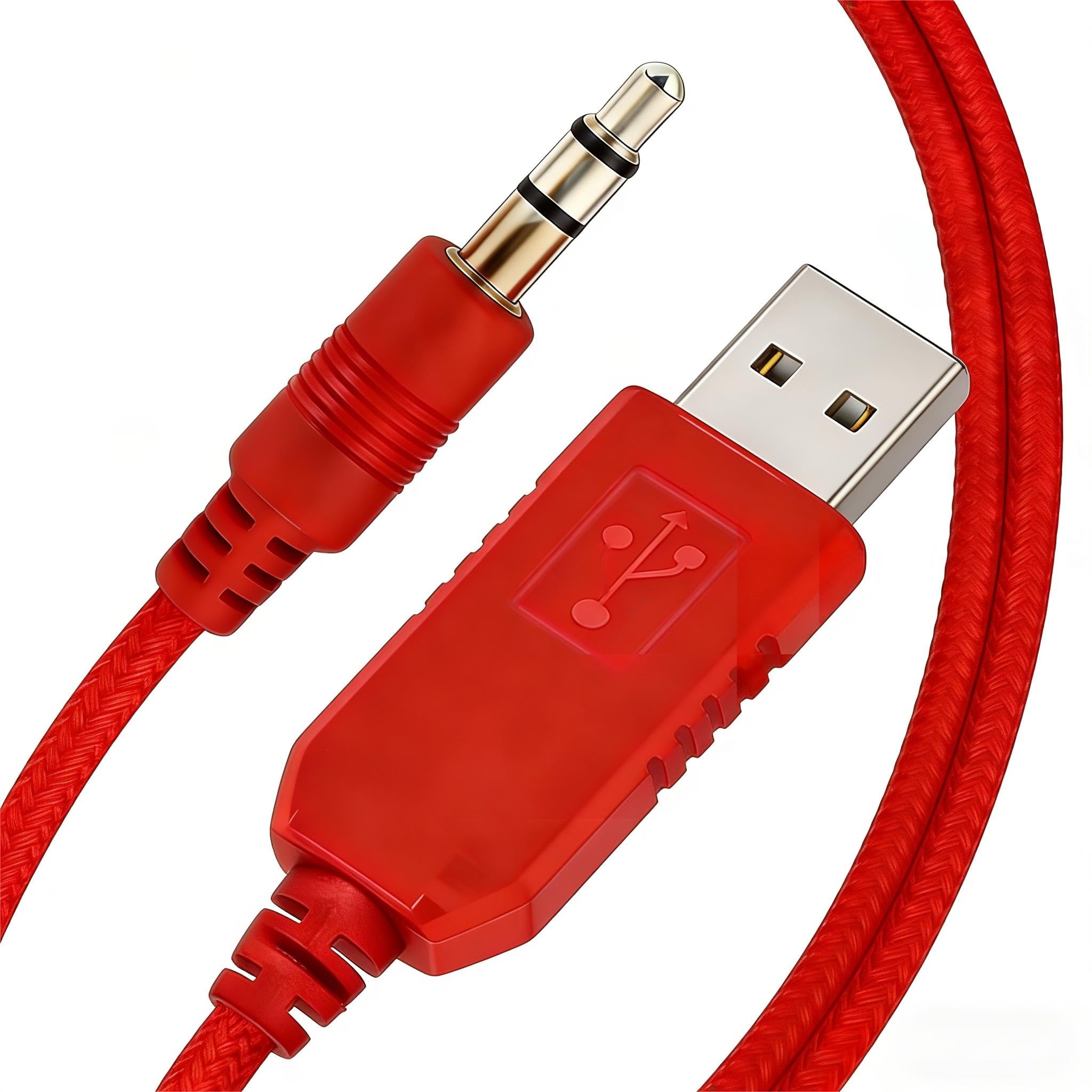 USB Glucose Meter Cable for Onetouch Ultra2, UltraMini, UltraLink, and Ultra Smart Glucose Meter Cable, Red, 1M