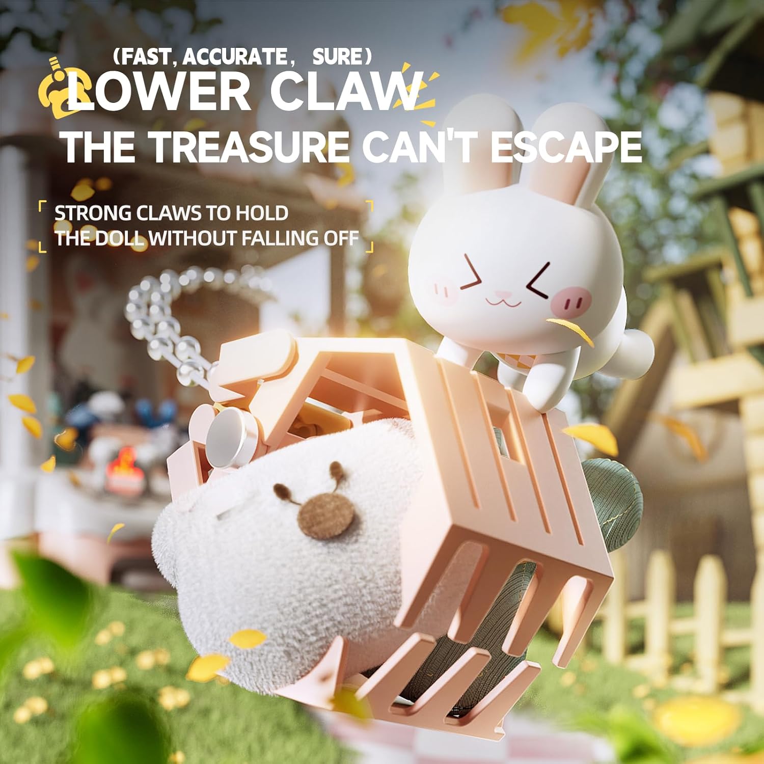 Large Claw Machine Arcade Toy with LED Light & Adjustable Sound,14" Candy Dispenser Toys Mini Vending Machine for Kids Christmas Birthday Gifts for Girls Boys Ages 3+(Panda)