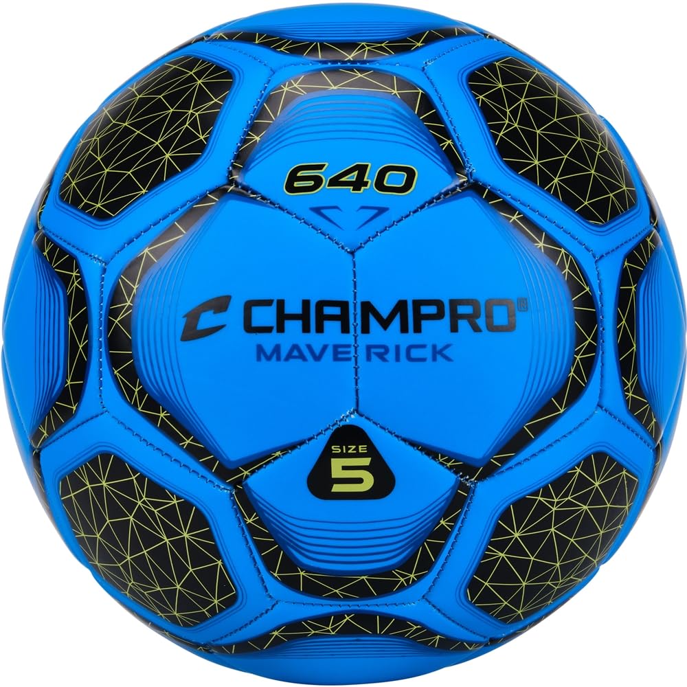 Maverick - Balón de fútbol, talla 4, color azul