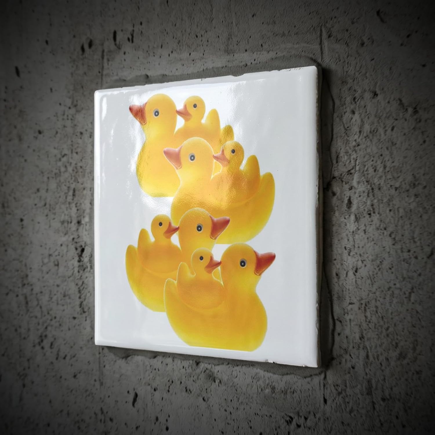 3dRose Rubber Ducks - Ceramic Tile, 4-inch (ct_821_1) image 2