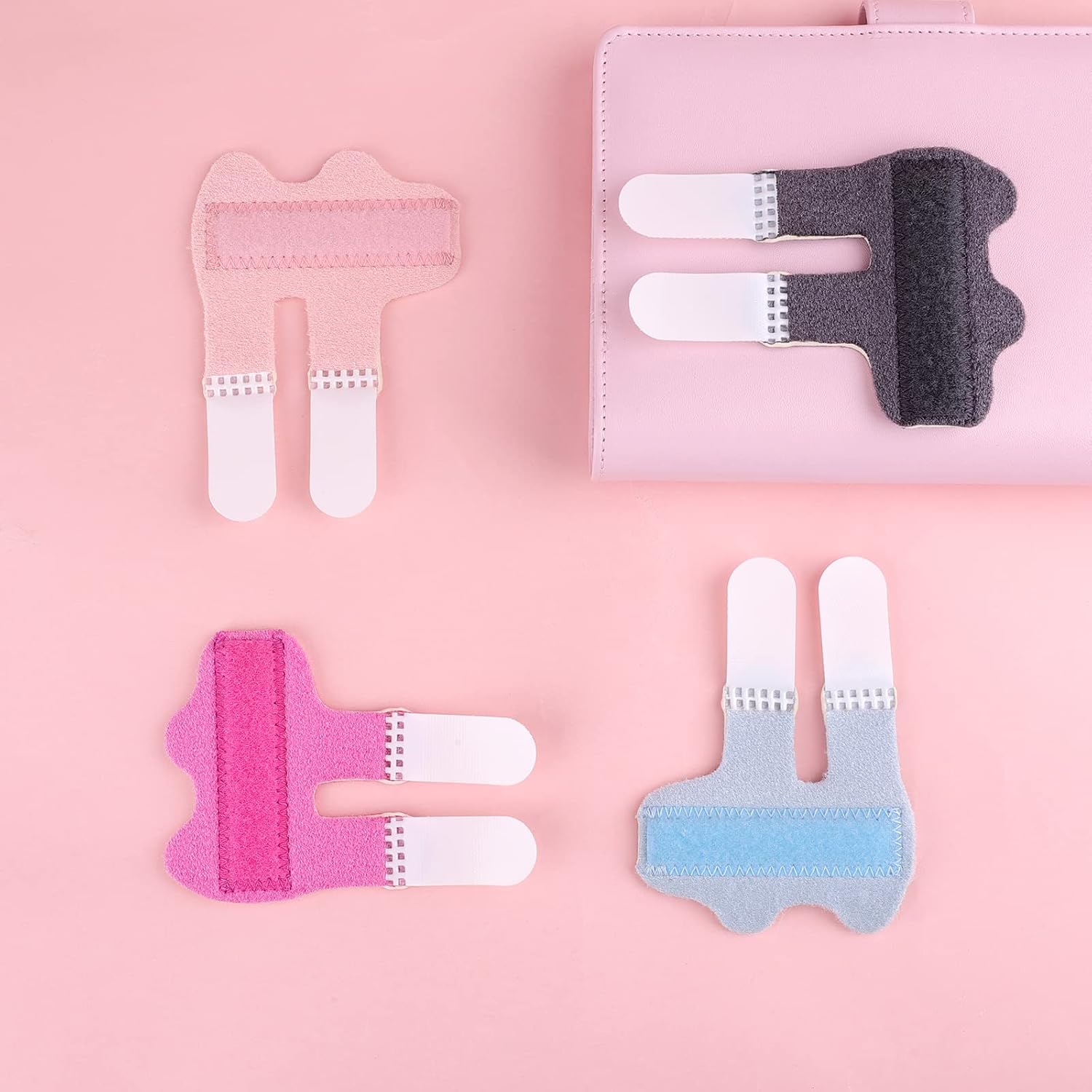 AIEX 4pcs Finger Splints, Finger Straightening Brace for Arthritis Finger Support for Trigger Broken and Strained Fingers (4 Colors) : Health & Household