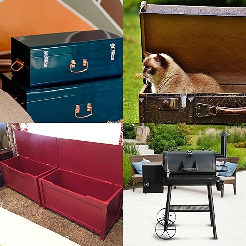 Miniatura 6 de 8Pcs Spring Loaded Toggle Latchs Stainless Steel Security Hardware Latch Catch Hasp Clamp Clip with Screws for Case Box, Chest (2.8inch/ 72mm