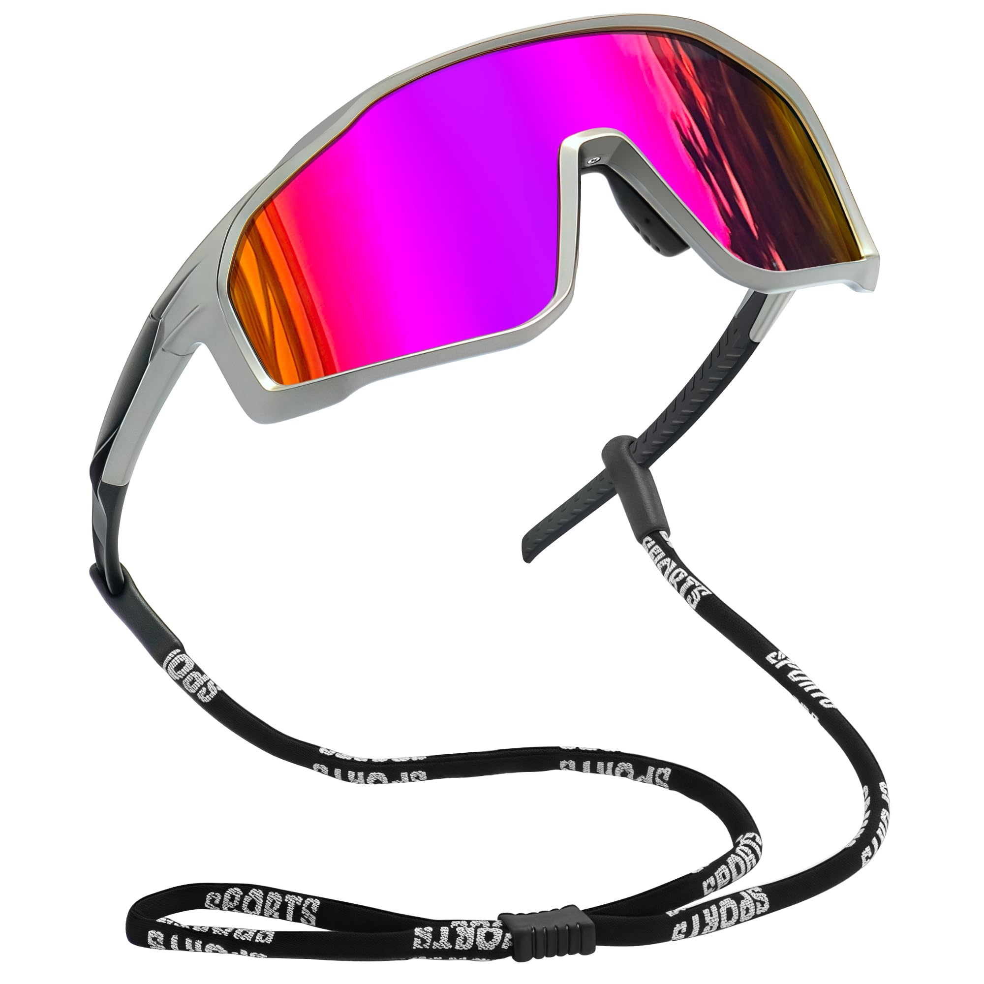 Joopin Gafas Ciclismo Hombre Polarizadas Envolventes Gafas de Sol Deportivas Mujer Montura TR90 Ligera Protección UV400 para Running Bicicleta Senderismo