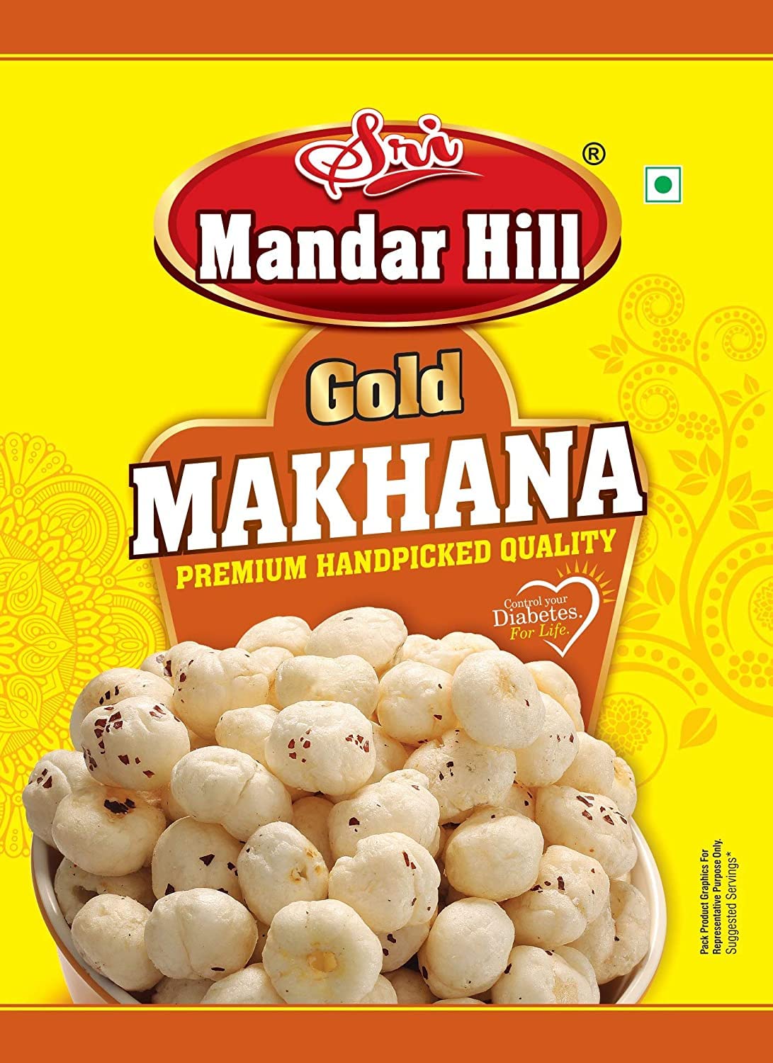 Sri Mandar Hill Lotus Seeds Pop/Gorgon Nut Puffed Kernel Fasting Dish (Makhana) (Handpicked Quality) Big Size 1KG (250gms*4) (B0C3V4VX2D) Amazon Price History, Amazon Price Tracker