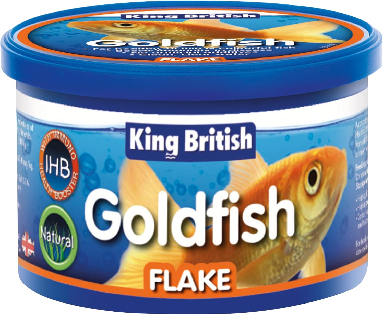 King British Goldfish Flake Food, 28 g, May Vary