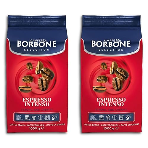 Caffè Borbone Espresso Intenso Whole Bean Coffee, 100% Robusta Blend,