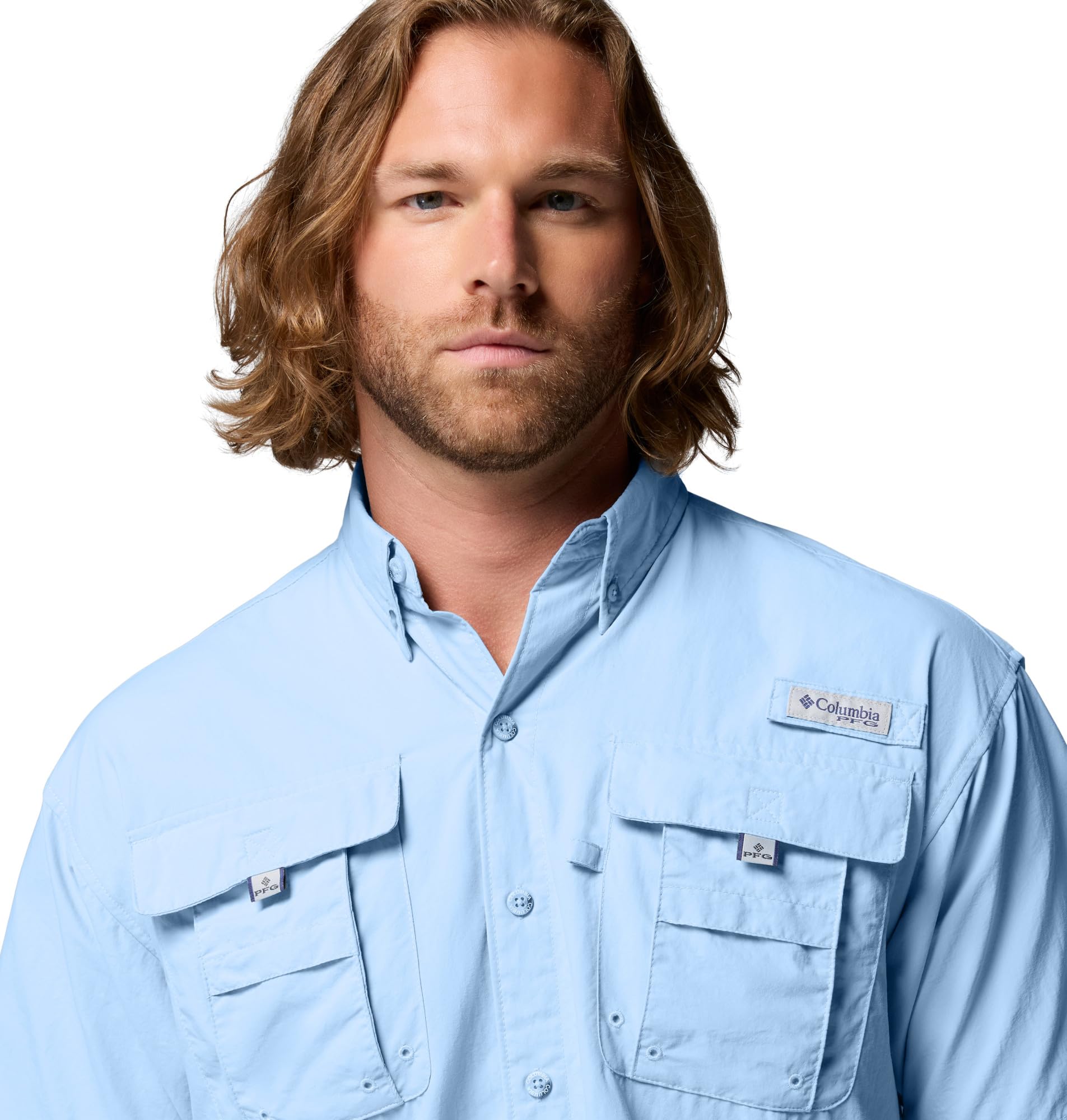 Columbia Bahama II - Camisa de Manga Corta para Hombre, Vela, Small