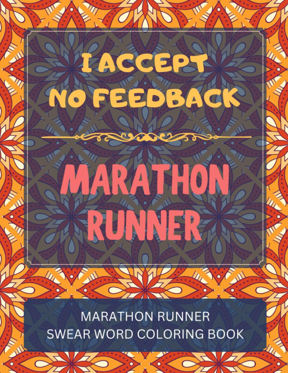 Marathon Runner Swear Word Coloring Book