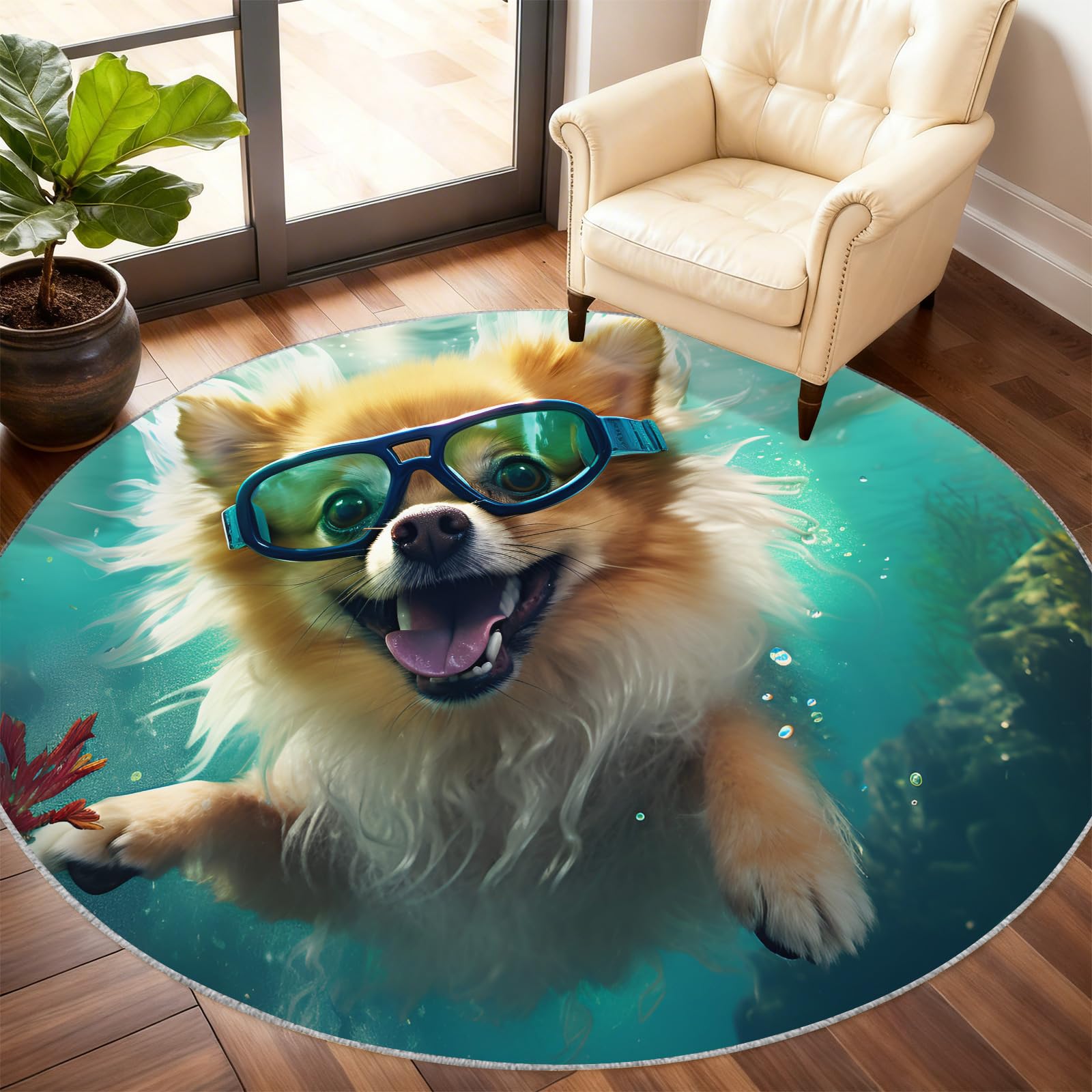 Tapis aquatique pour chien lavable et antidérapant pour salon