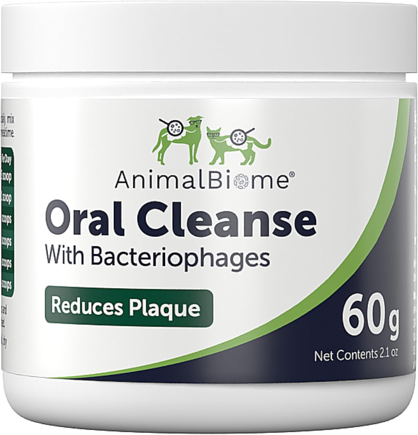 AnimalBiome Oral Cleanse Dental Powder for Dogs & Cats, 60g – Prebiotic Dog Teeth Cleaning Powder for Plaque & Tartar, Gum Support, Fresh Breath for Dogs, Easy Sprinkle-on Formula Food Topper w/Scoop
