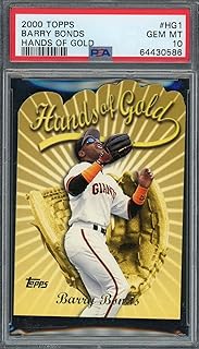 Barry Bonds 2000 Topps Hands of Gold Baseball Card #HG1 Graded PSA 10