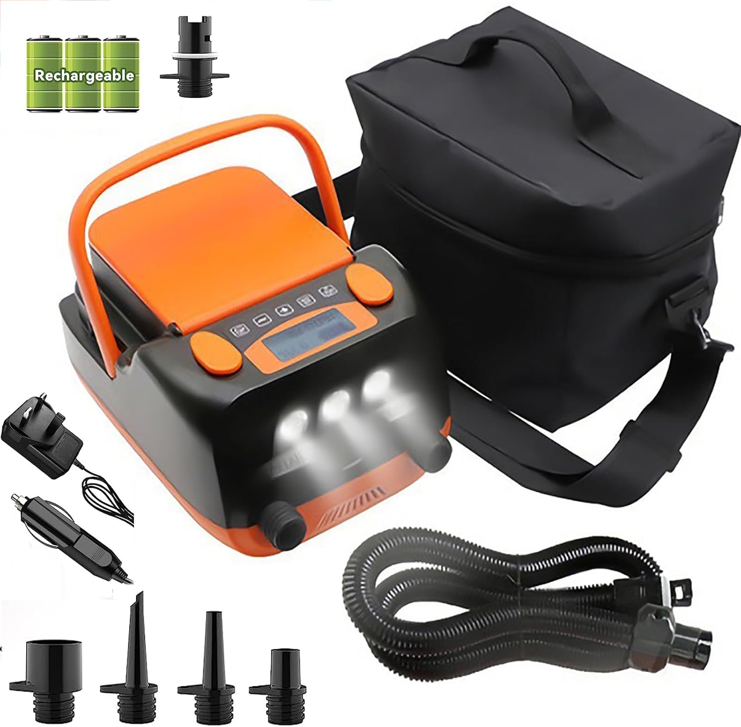 Portable Intelligent Electric Air Pump, with 6000mAH