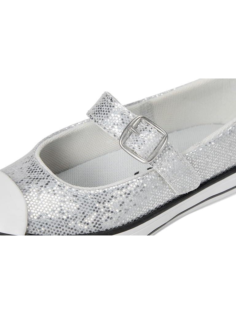 Silver Converse Chuck Taylor® All Star® Dainty Mary Jane Disco Easy On (Little Kid)