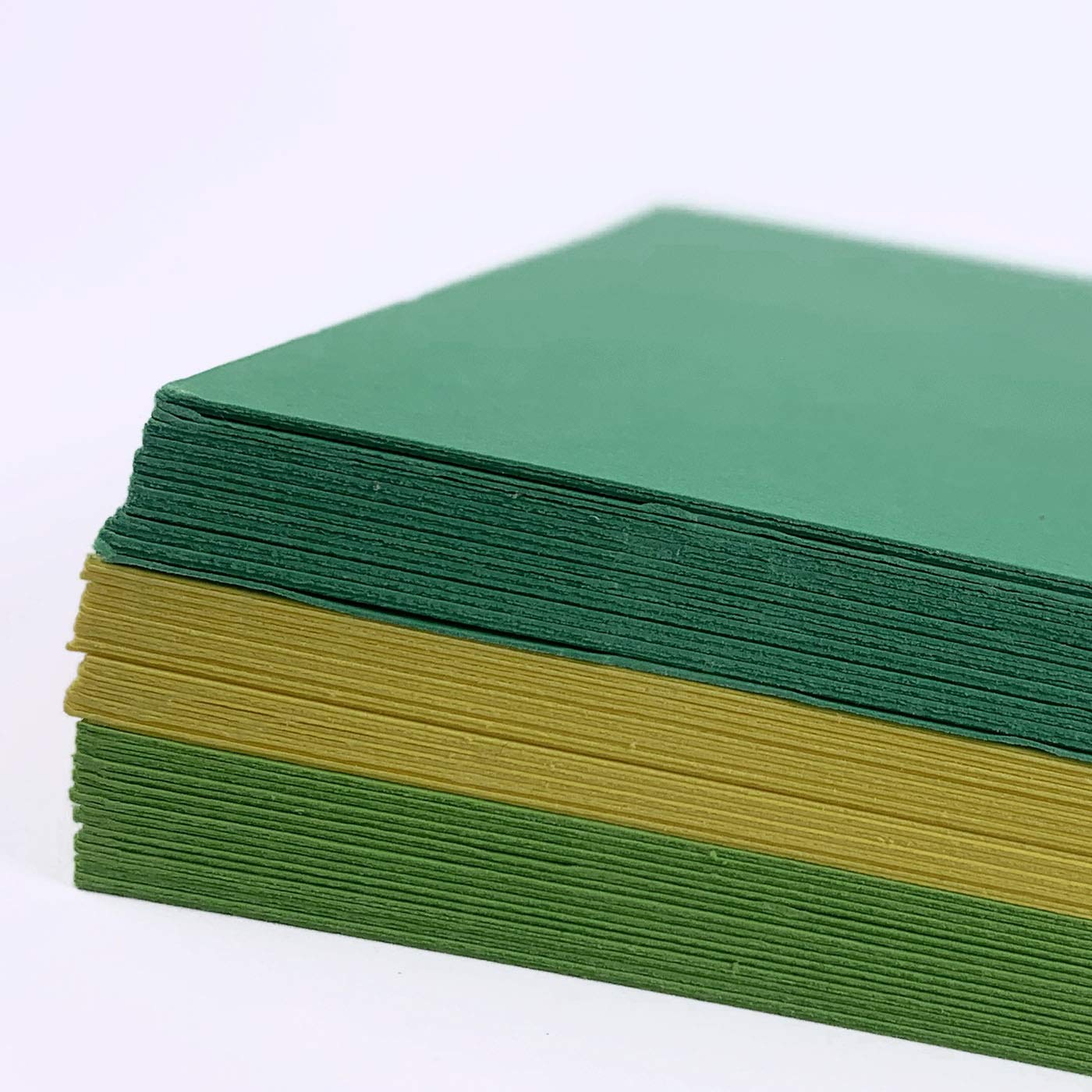 BCreativetolearn A4 Coloured Card Pack (30 Sheets): Light Green, Yellow & Bright Green, 160gsm, Yellow,Green - Image 2