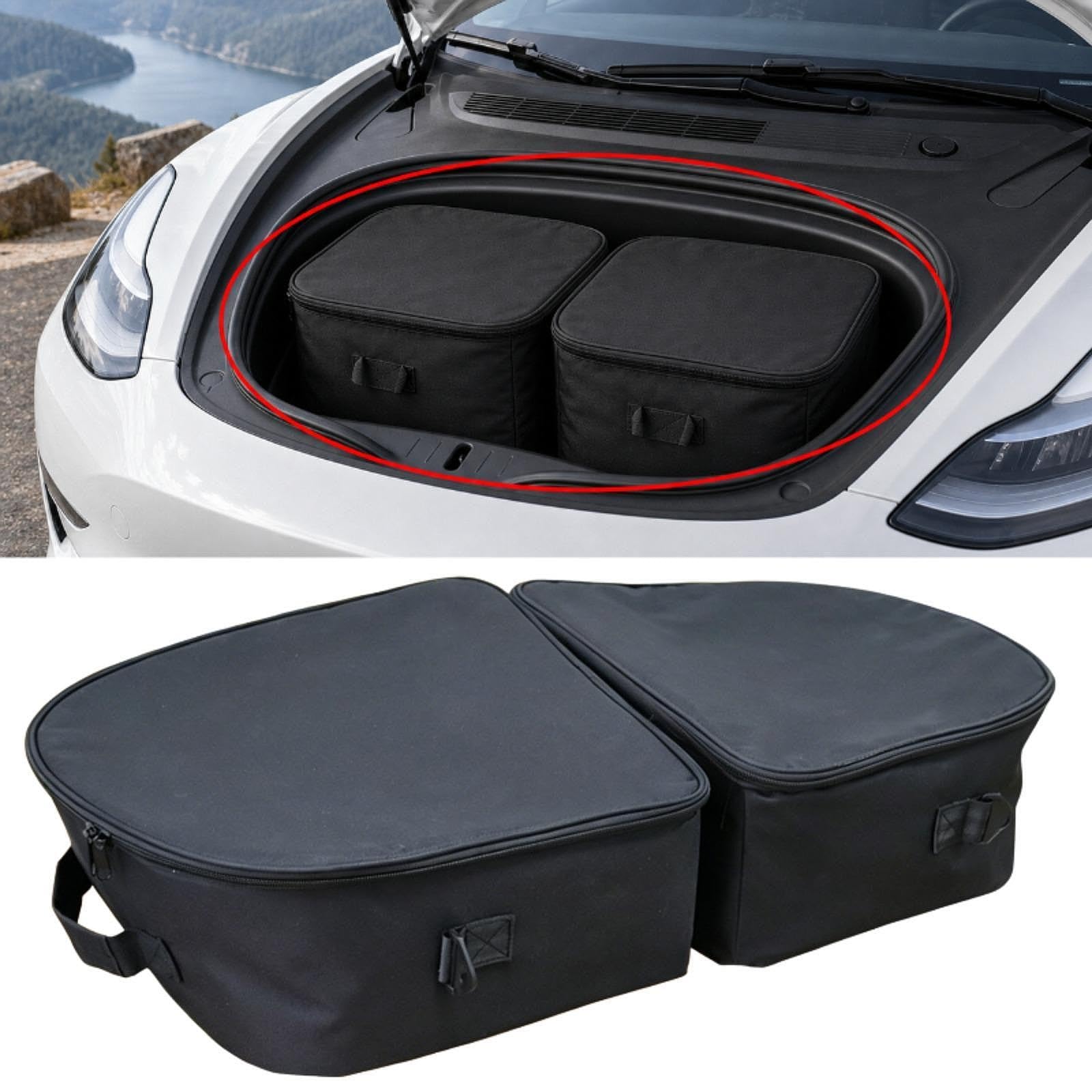 Bolsa Térmica para Maletero Delantero, Accesorio Organizador para Maletero de Coche