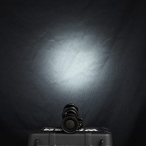 Miniatura 9 de NOBUHIRO Linterna táctica M600C de 800 lúmenes, versión sin logotipo con base giratoria de montaje reemplazable para riel Picatinny y MlokKeymod de