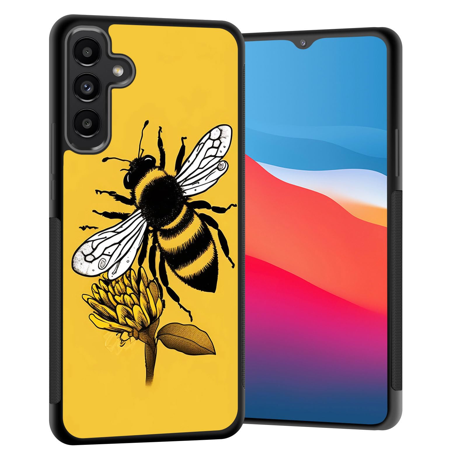 Vobber for Galaxy A35 5G Case,Slim Anti-Scratch Architecture TPU Shockproof Protective Case Cover for Samsung Galaxy A35 5G 6.6" 2024,Honey Bee