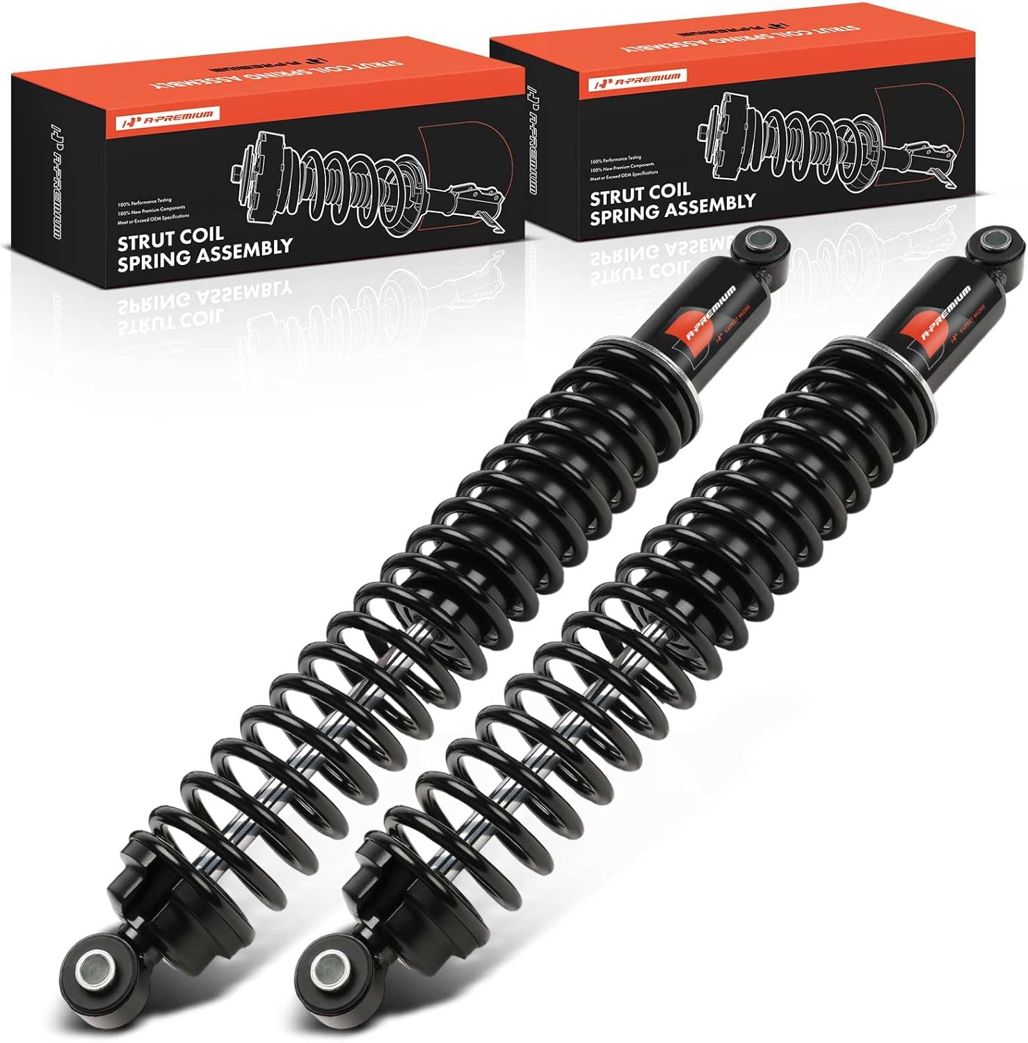 A-Premium Rear Load Adjusting Shock Absorber Compatible with Jeep WJ Series Grand Cherokee 1999-2004, 2-PC Set