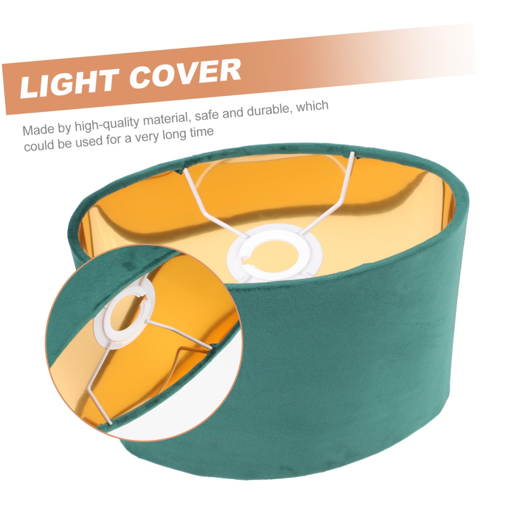 1 x abażur, owalne abażury do lampy stołowej, klosz światła stojącego, małe osłony lamp, złoty abażur, czarne kinkiety ścienne, abażur