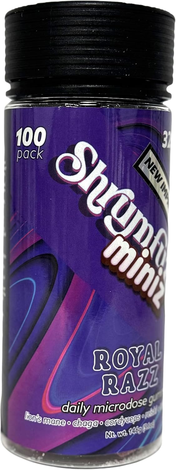 Miniz - Proprietary Nootropic Gummy 32000mg - Now with New Improved Taste - Lion's Mane, Reishi, Chaga, Cordycep, and Proprietary Nootropic Mushroom Blend (100pk, Royal Razz) - Image 2