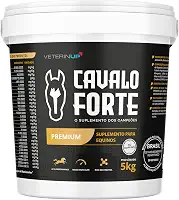 Suplemento Cavalo Forte Premium 5Kg | Energia, Recuperação Rápida e Massa Muscular para Equinos | Formulado por Veterinários | Contém Lisina, Creatina | VeterinUp