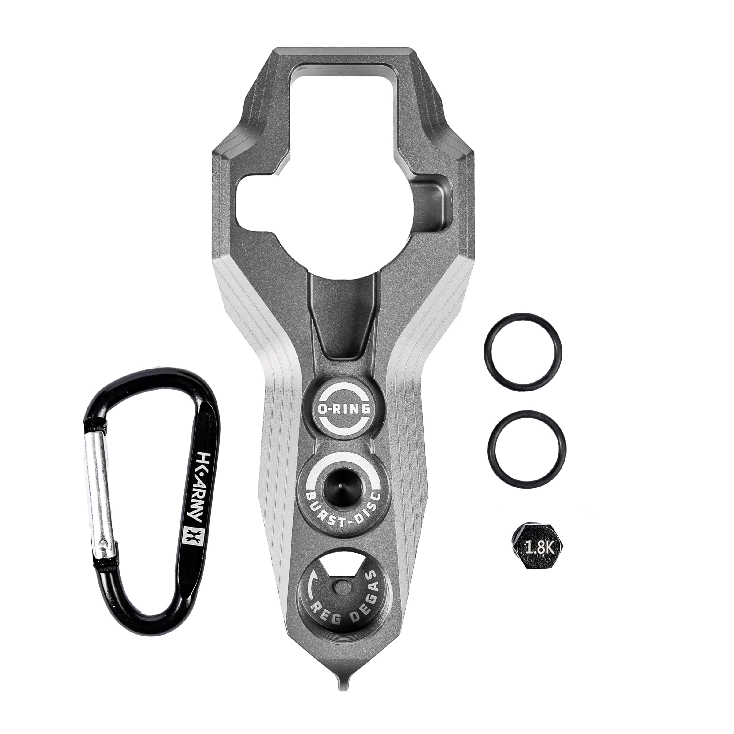 HK Army Tank Regulator Multi-Tool w/ORings, Burst Disc, Carabiner