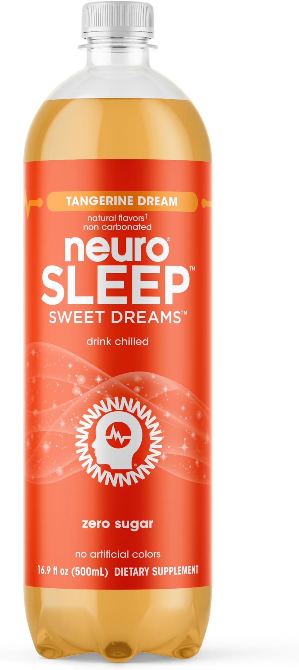 neuroSLEEP | Tangerine Dream | Functional Beverage for Restful Sleep, Non-Carbonated; 16.9 Fl Oz (Pack of 12)