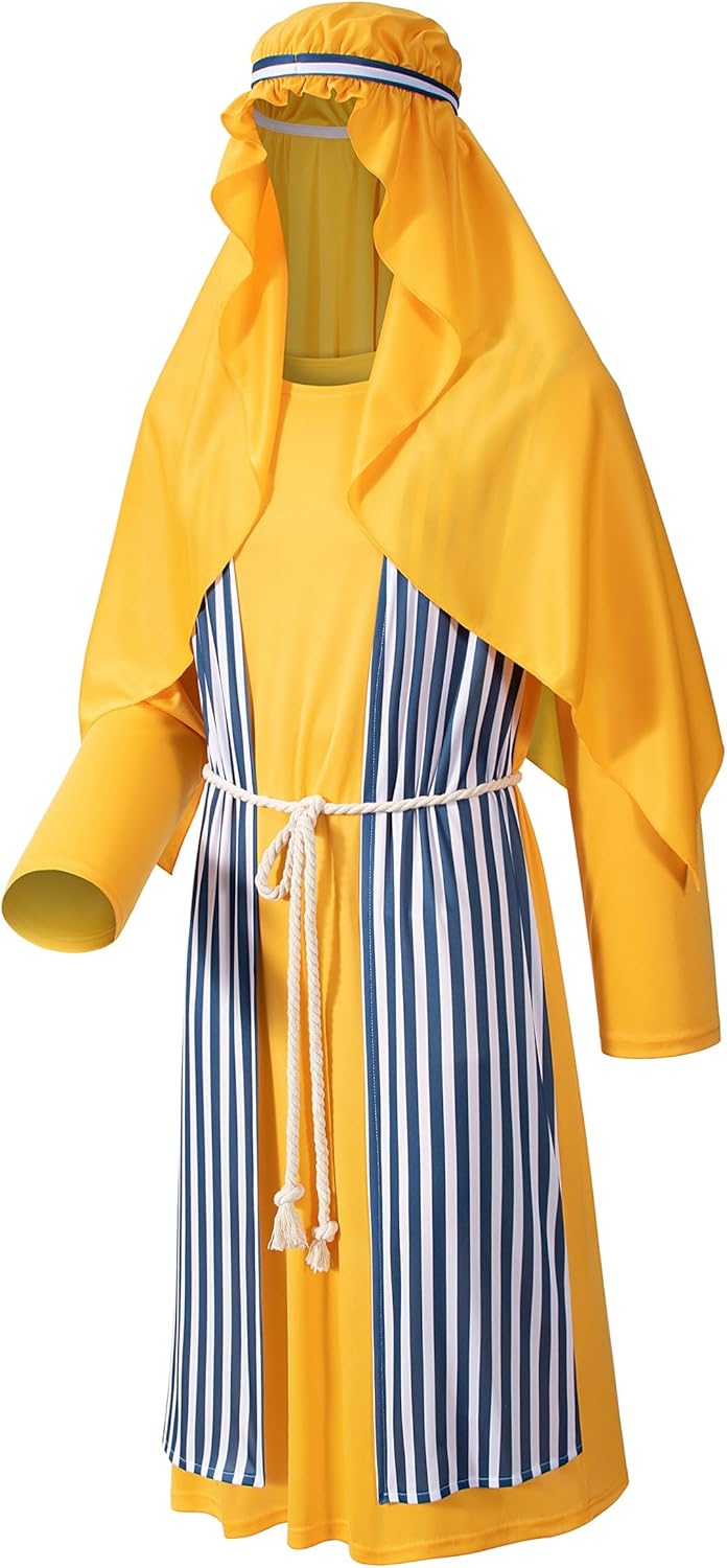 TOKYO REVENGERS Adult Shepherd Costume Nativity Costume Joseph Costume Men Halloween Cosplay Costume Accessories Set - Image 3