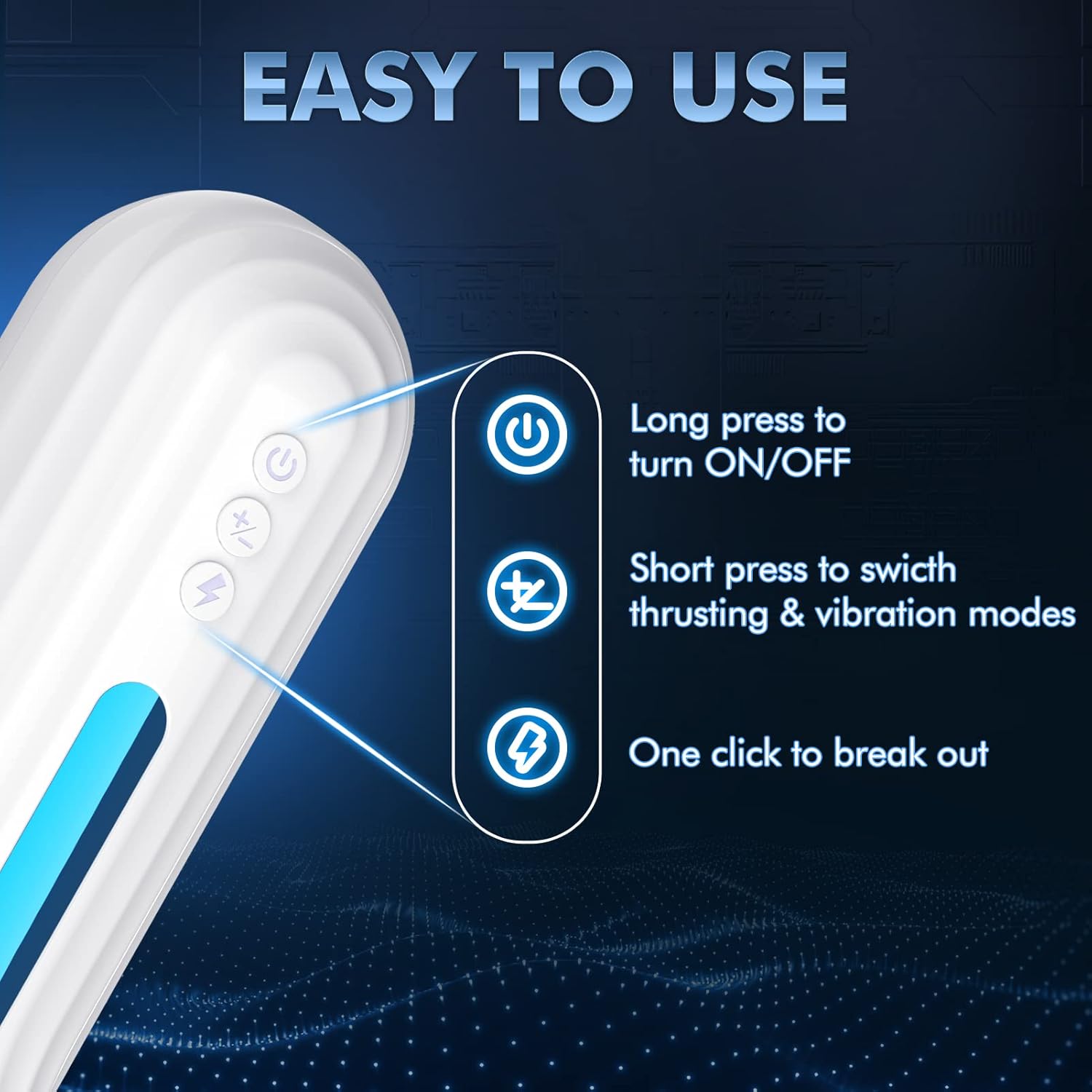 Sex Toys for Men Automatic Male Masturbator, Adult Sex Toys with 7 Thrusting & Vibrating, Cafatop Electric Pocket Pussy for Male Masturbation Stroker, Men's Sex Toy Penis Pump Massagers Kit