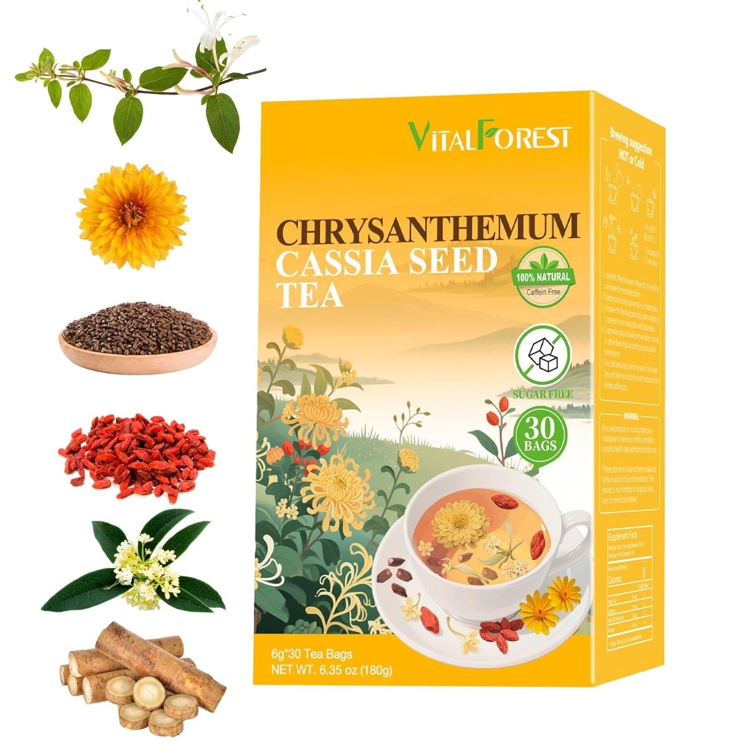 Chrysanthemum Cassia Seed Tea Bags –... Chrysanthemum Cassia Seed Tea Bags –...