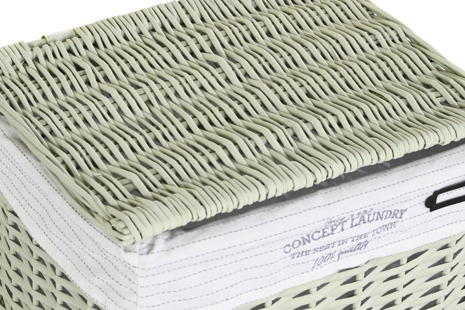 CESTA ROPA SET 5 MIMBRE POLIESTER 44X34X56 VERDE