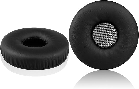 WHXB700 Earpads, Replacement Memory Foam & Protein Leather Ear Cushion Pads Cover for Sony WH-XB700 Wireless Extra Bass Bluetooth On Ear Headphones ONLY Black