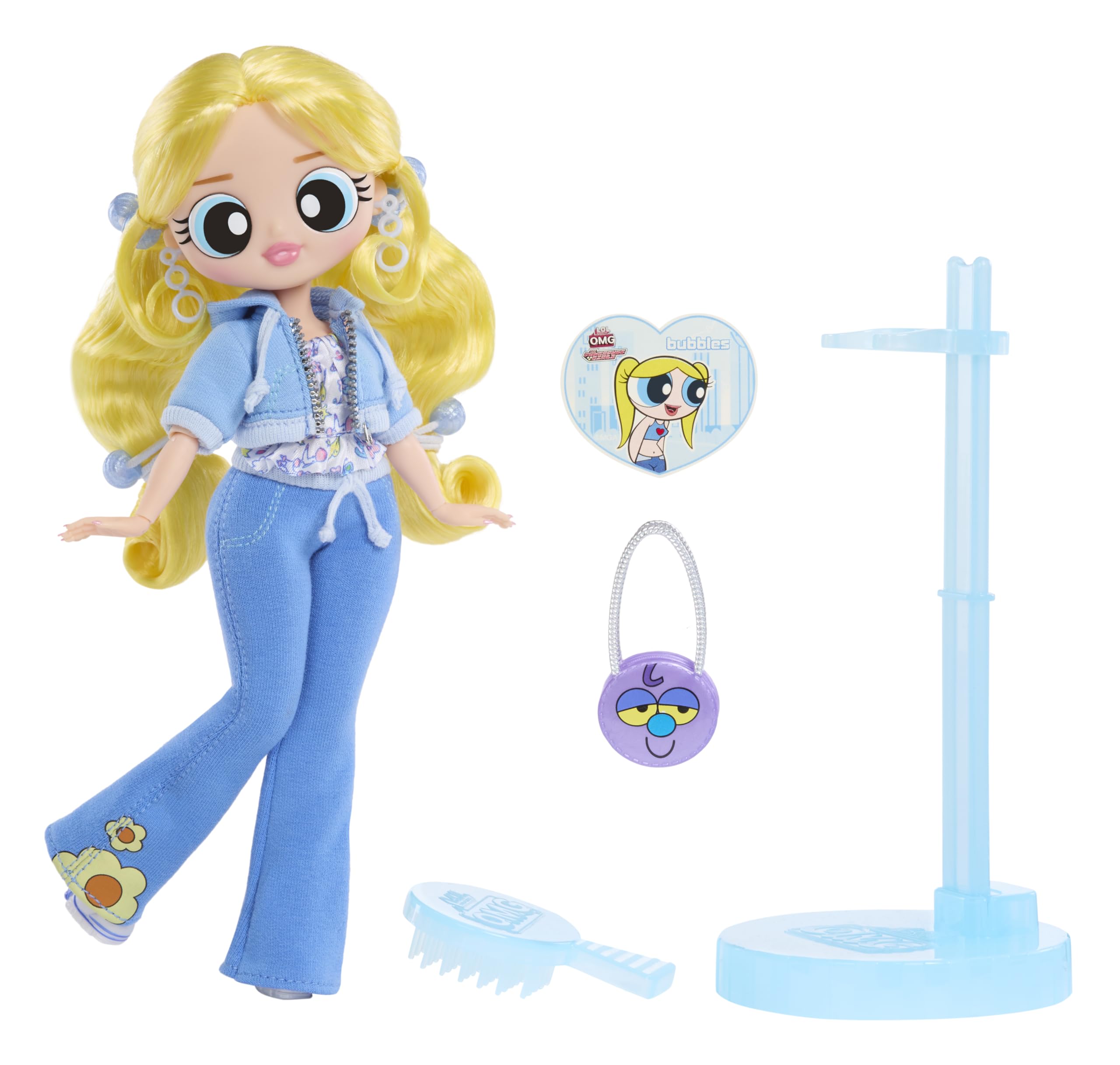 L.O.L. Surprise! OMG The Powerpuff Girls Doll - Bubbles - Includes 1 Fashion Doll, Comes with Outfit & Accessories, Collect All 3 - Image 2