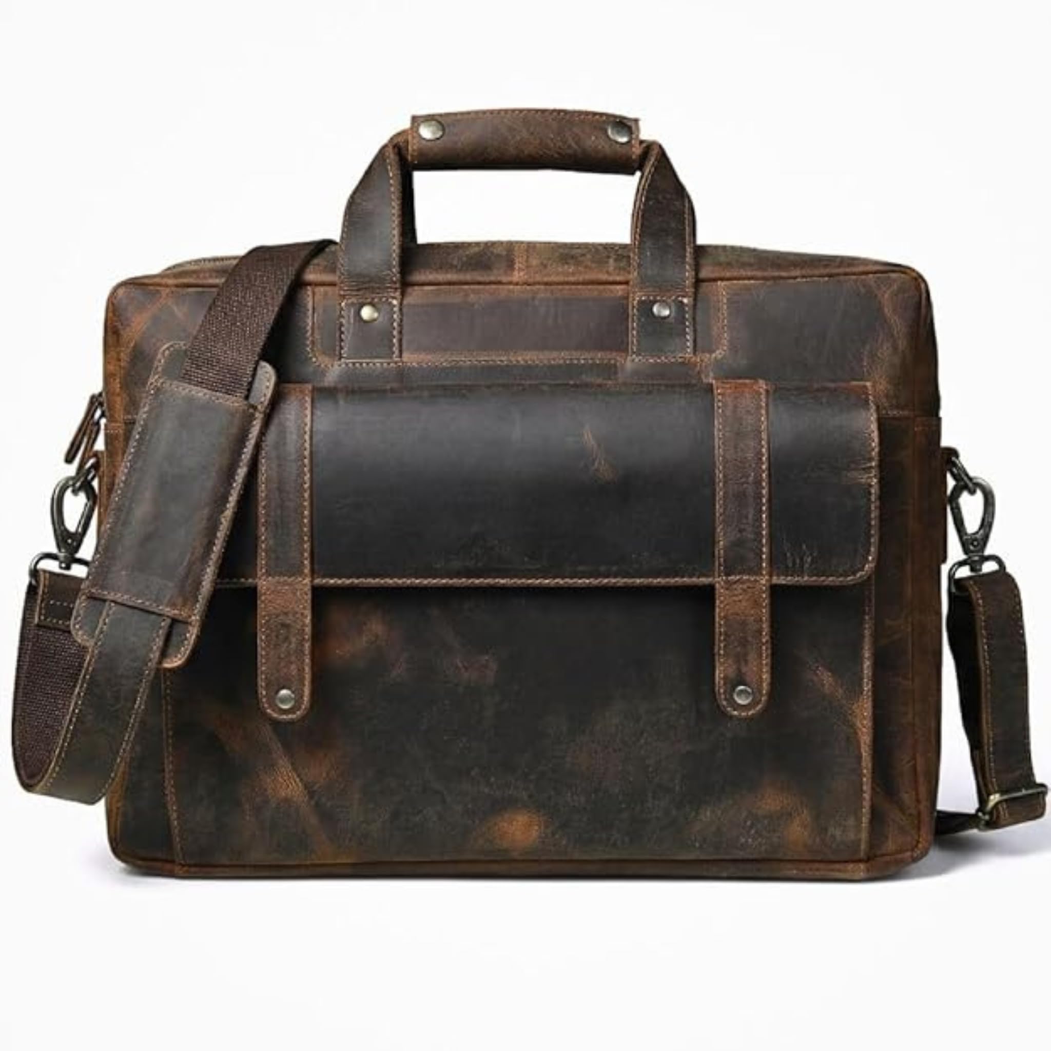 Genuine Leather briefcases for men 17 inches computer bag for mens | Laptop bag, Work bag, Business and Office Bag